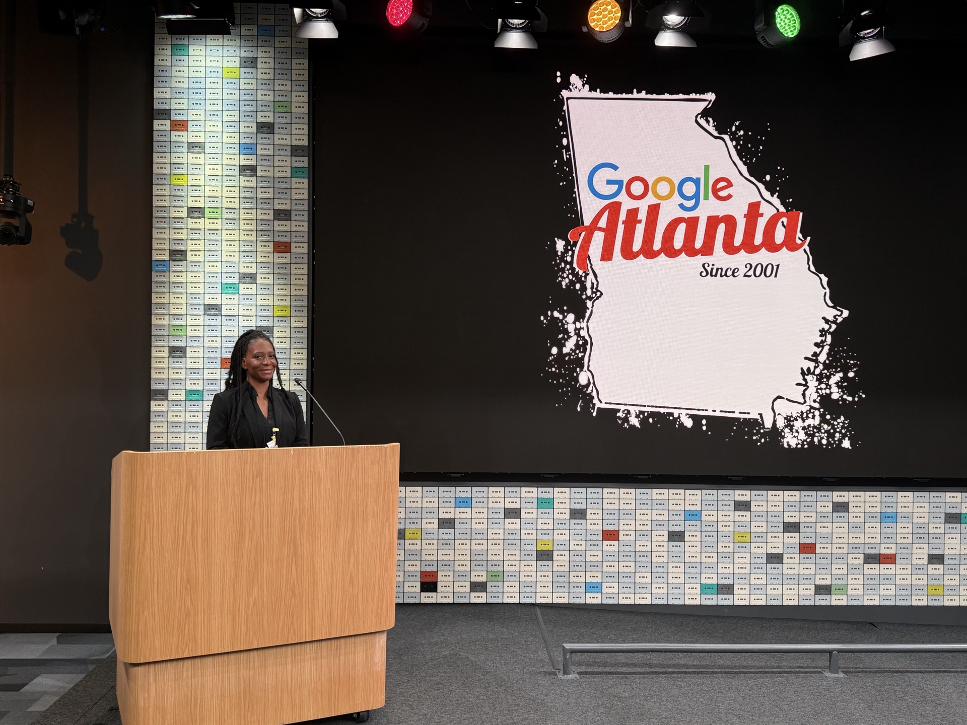 Kellie James speaking at Google Atlanta